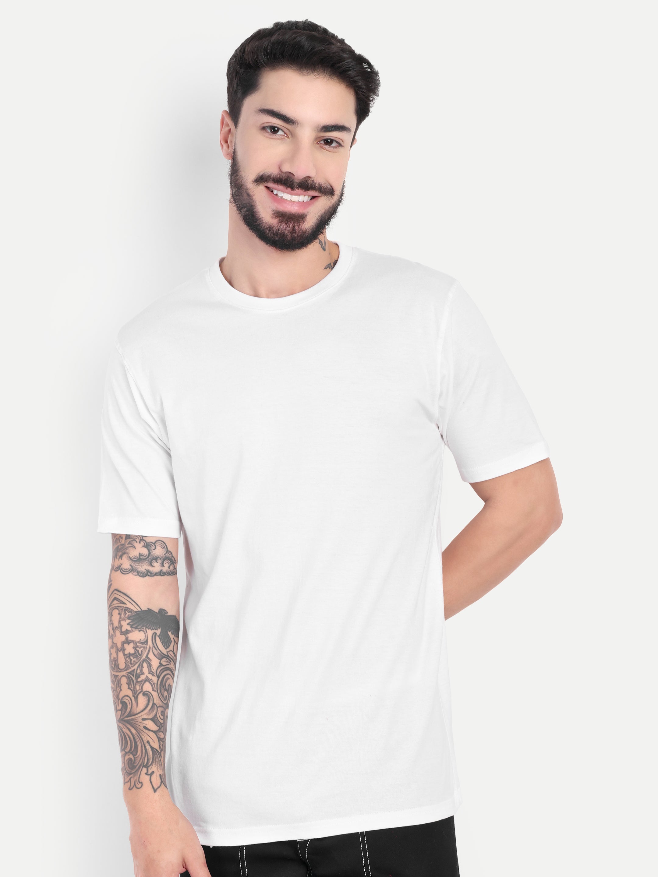 MENNER Round Neck T-Shirt | White