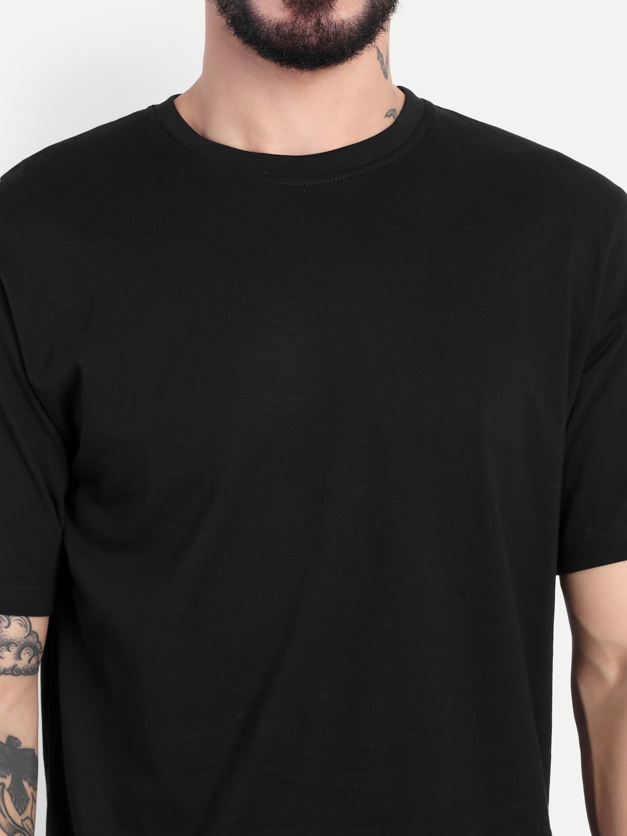 MENNER Round Neck T-Shirt | Black