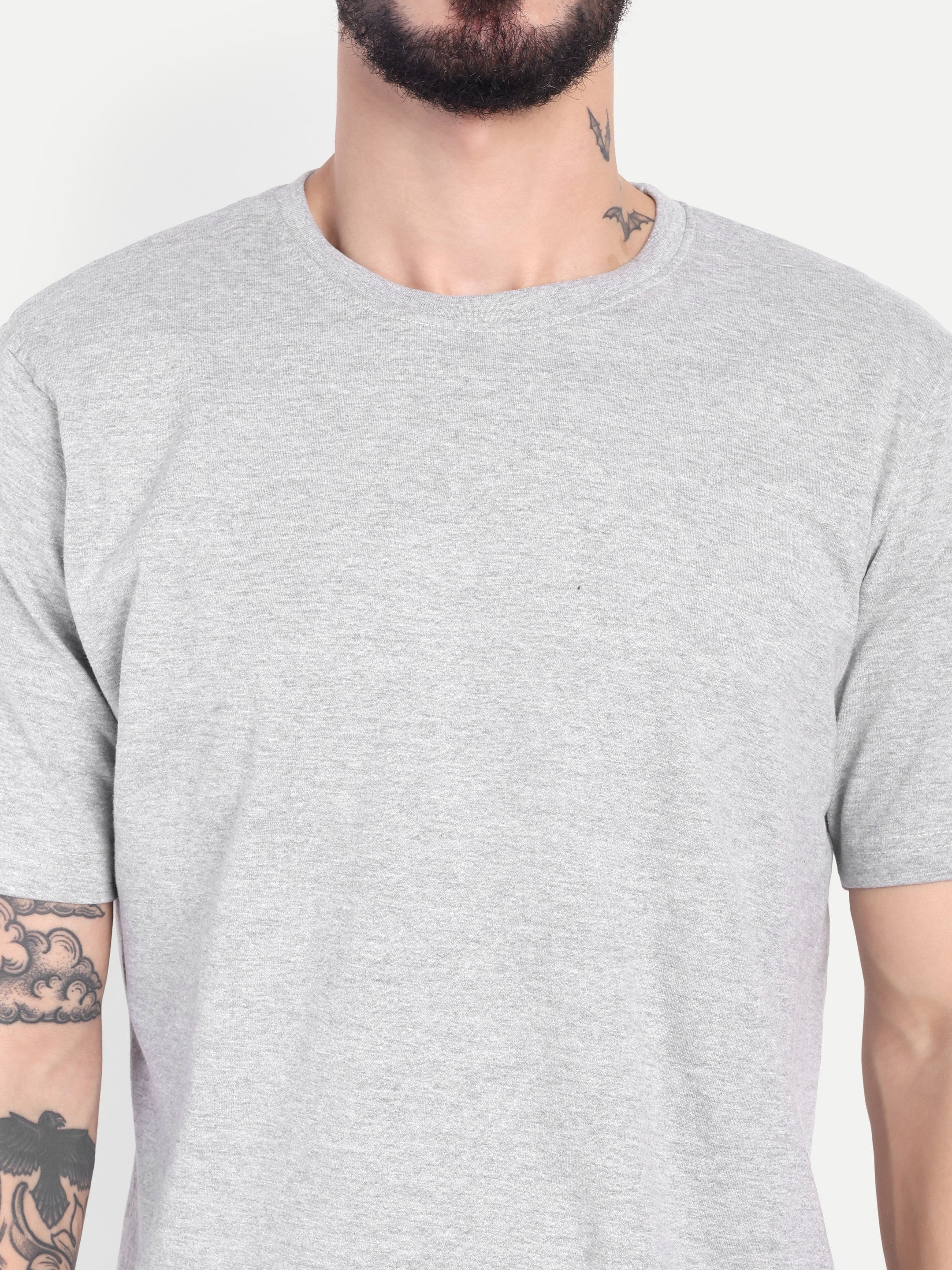 MENNER Round Neck T-Shirt | Gray