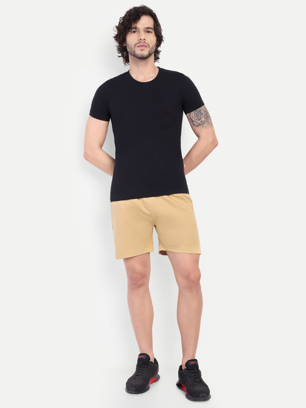 MENNER Beige Cotton Short