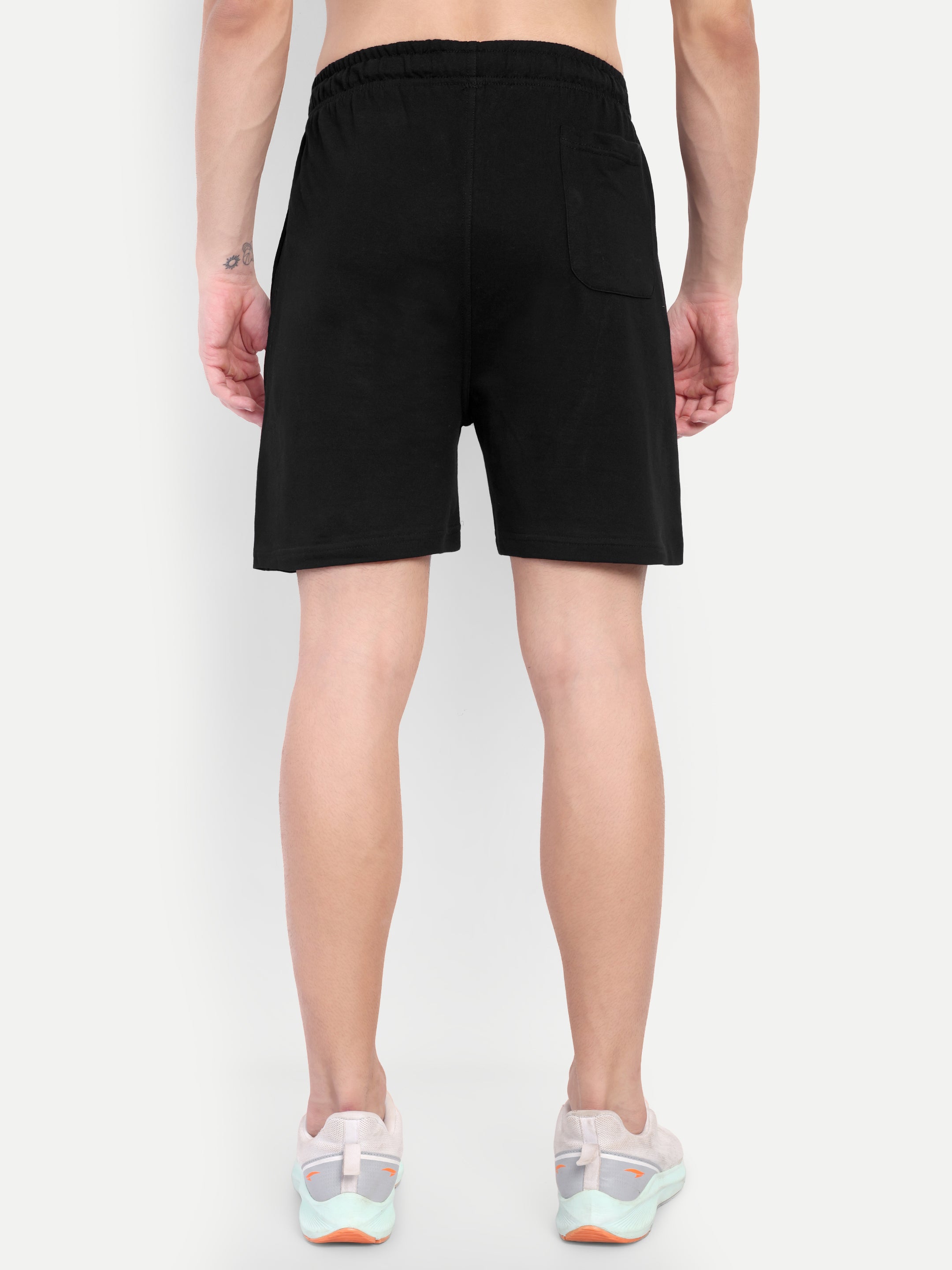 MENNER Black Cotton Short