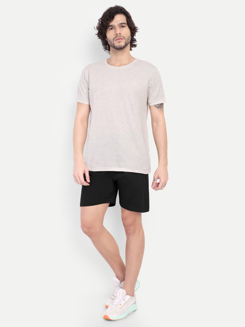 MENNER Black Cotton Short