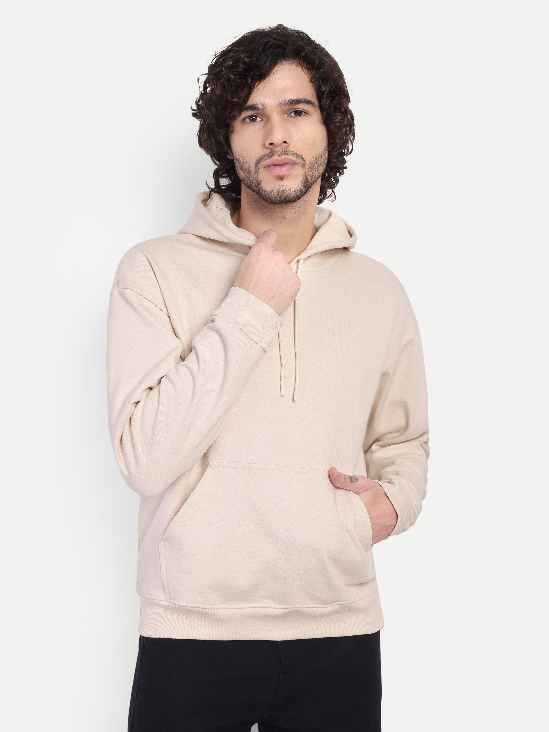 MENNER Premium Off White Dropshoulder Hoodie