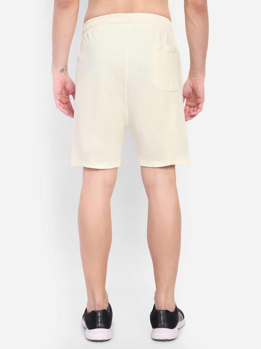 MENNER Off White Cotton Short