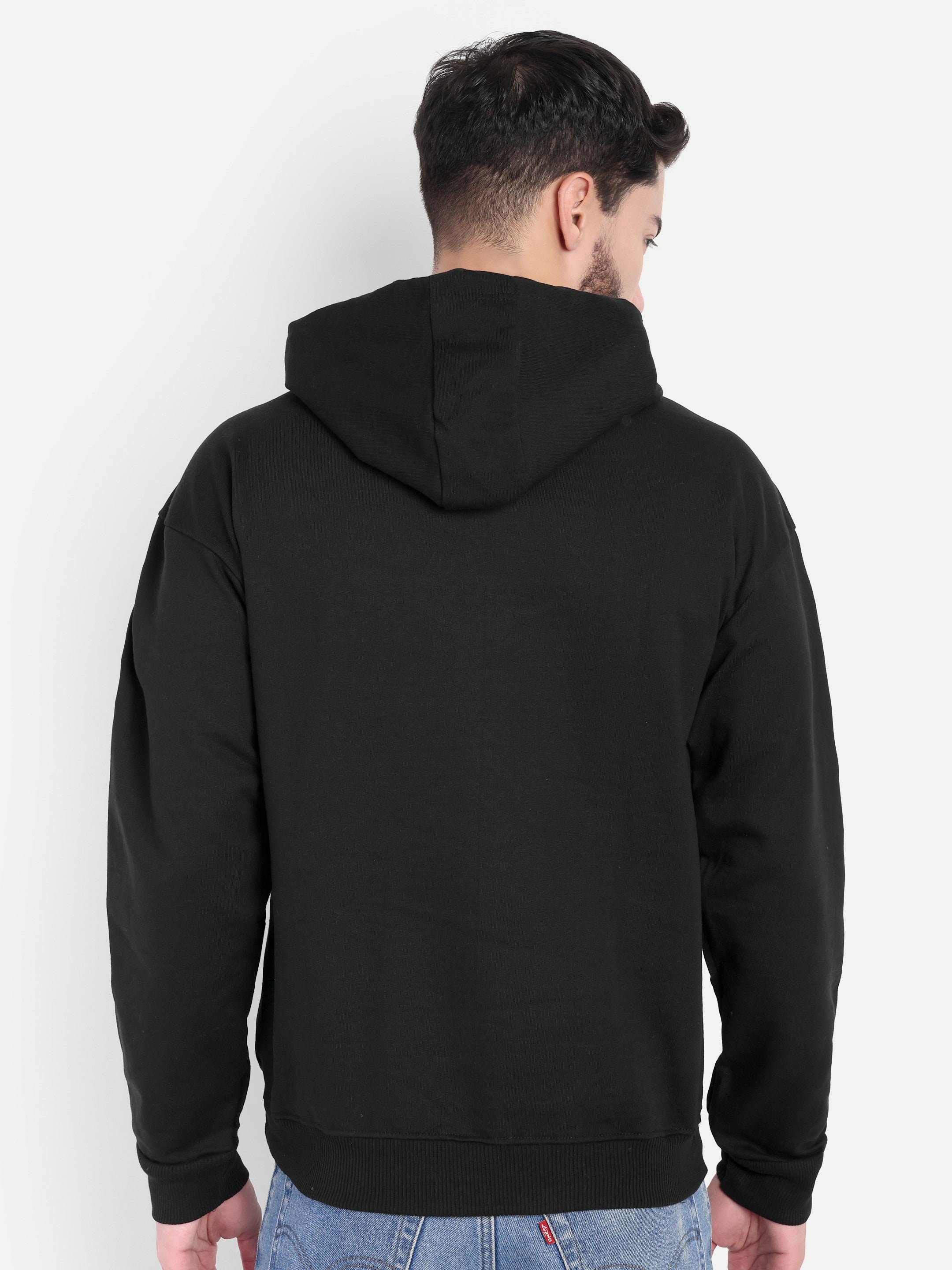 MENNER Premium Black Dropshoulder Hoodie