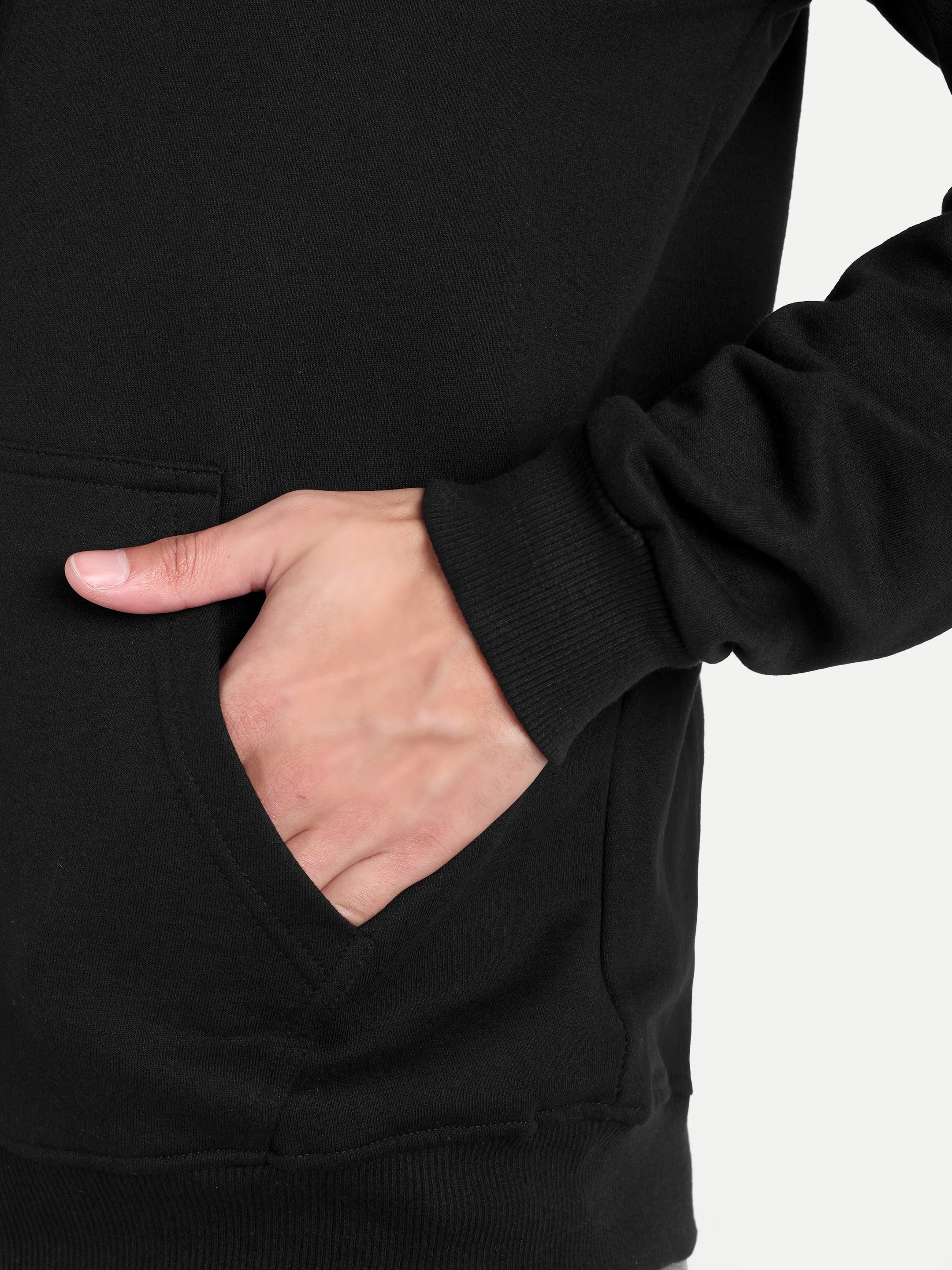 MENNER Black Premium Zipper Hoodie