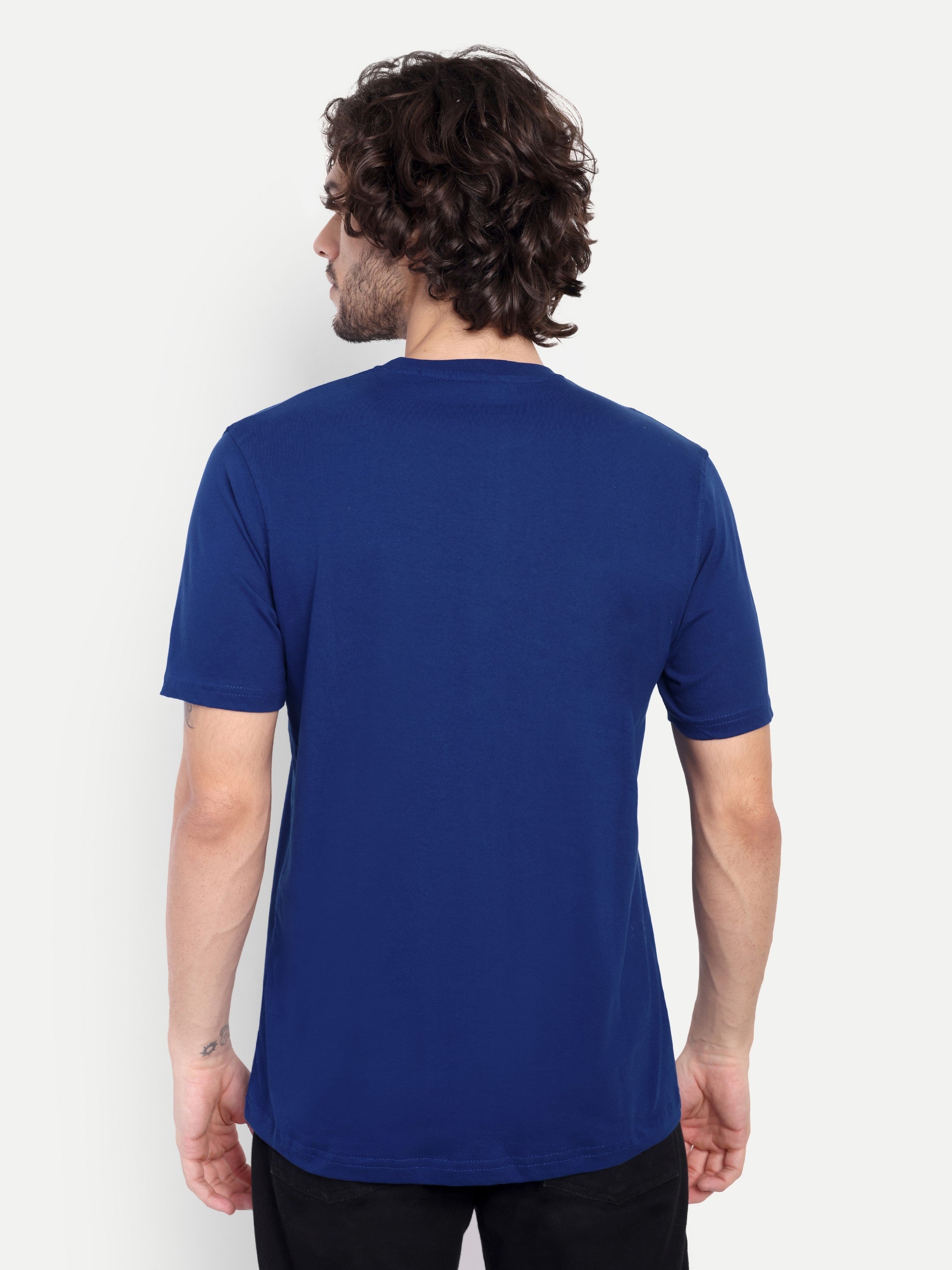 MENNER Round Neck T-Shirt | Blue