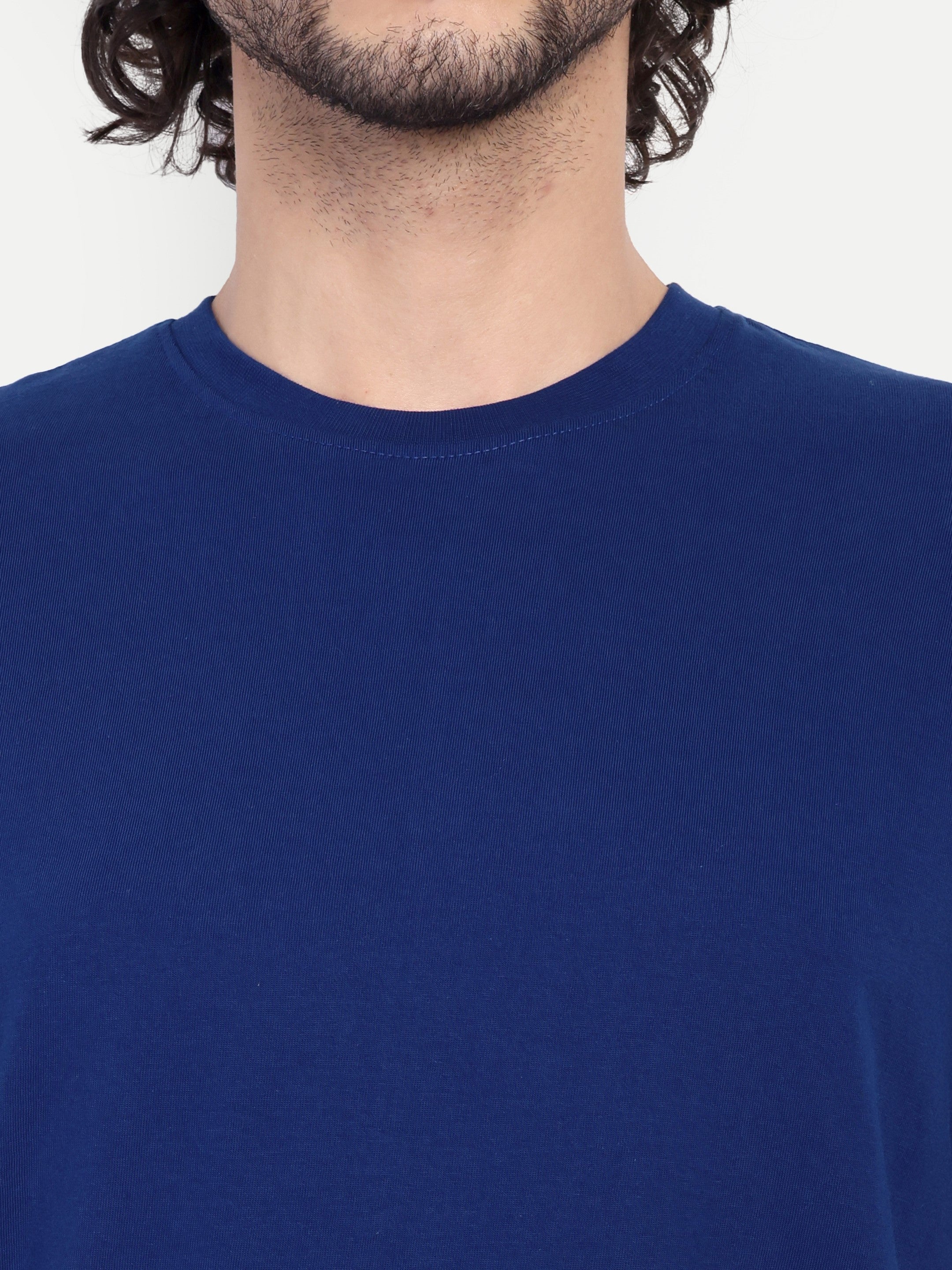 MENNER Round Neck T-Shirt | Blue