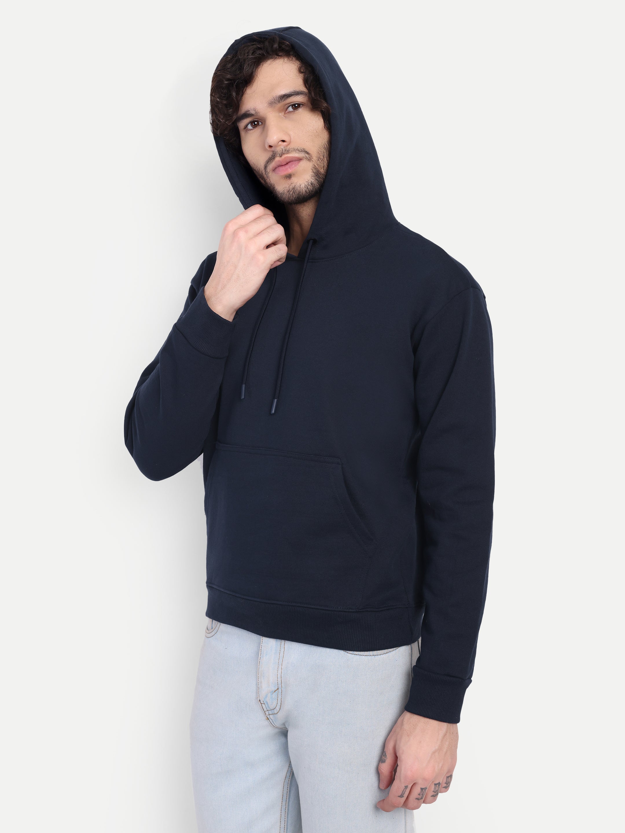 MENNER Premium Navy Dropshoulder Hoodie