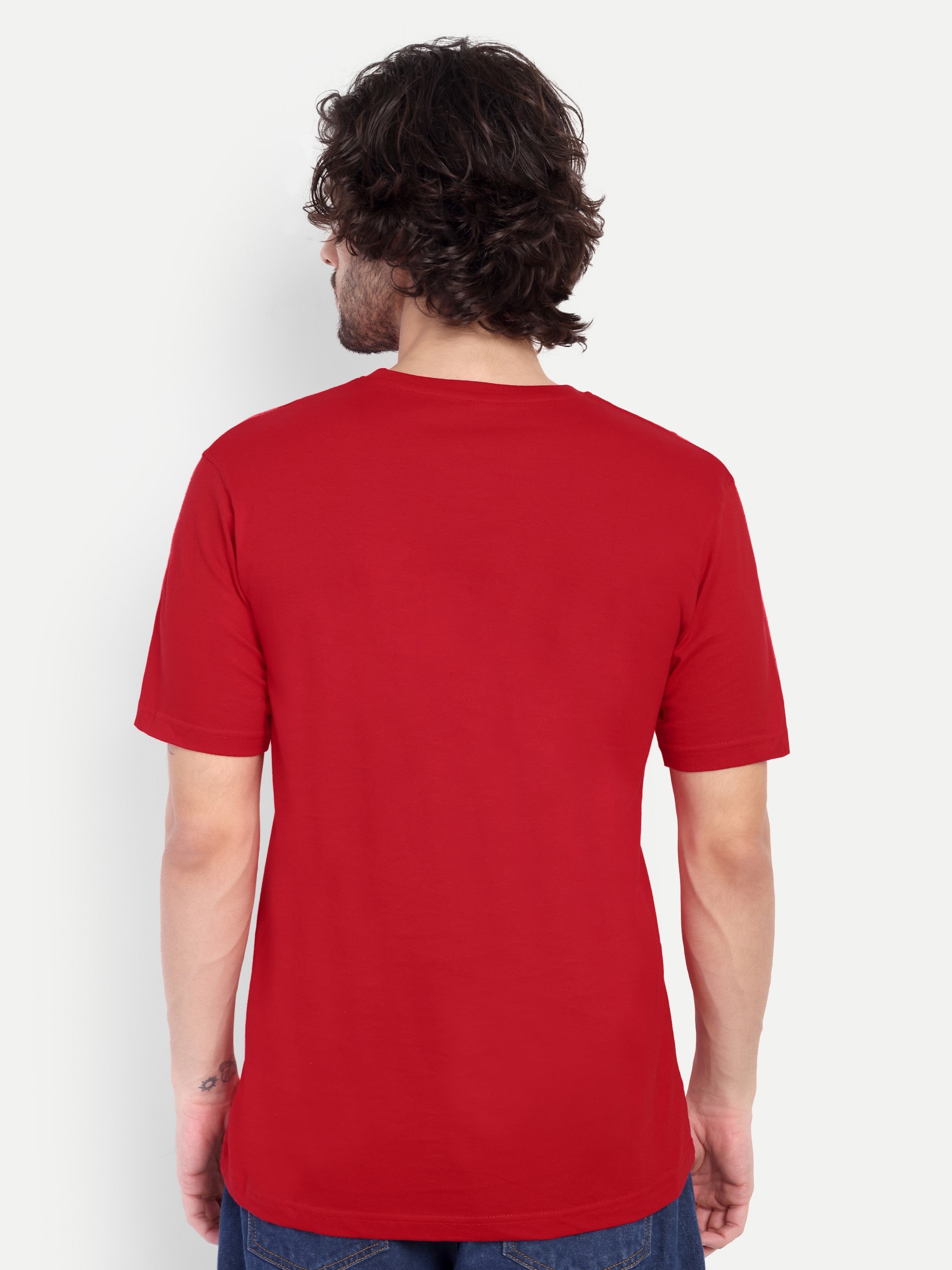 MENNER Round Neck T-Shirt | Red