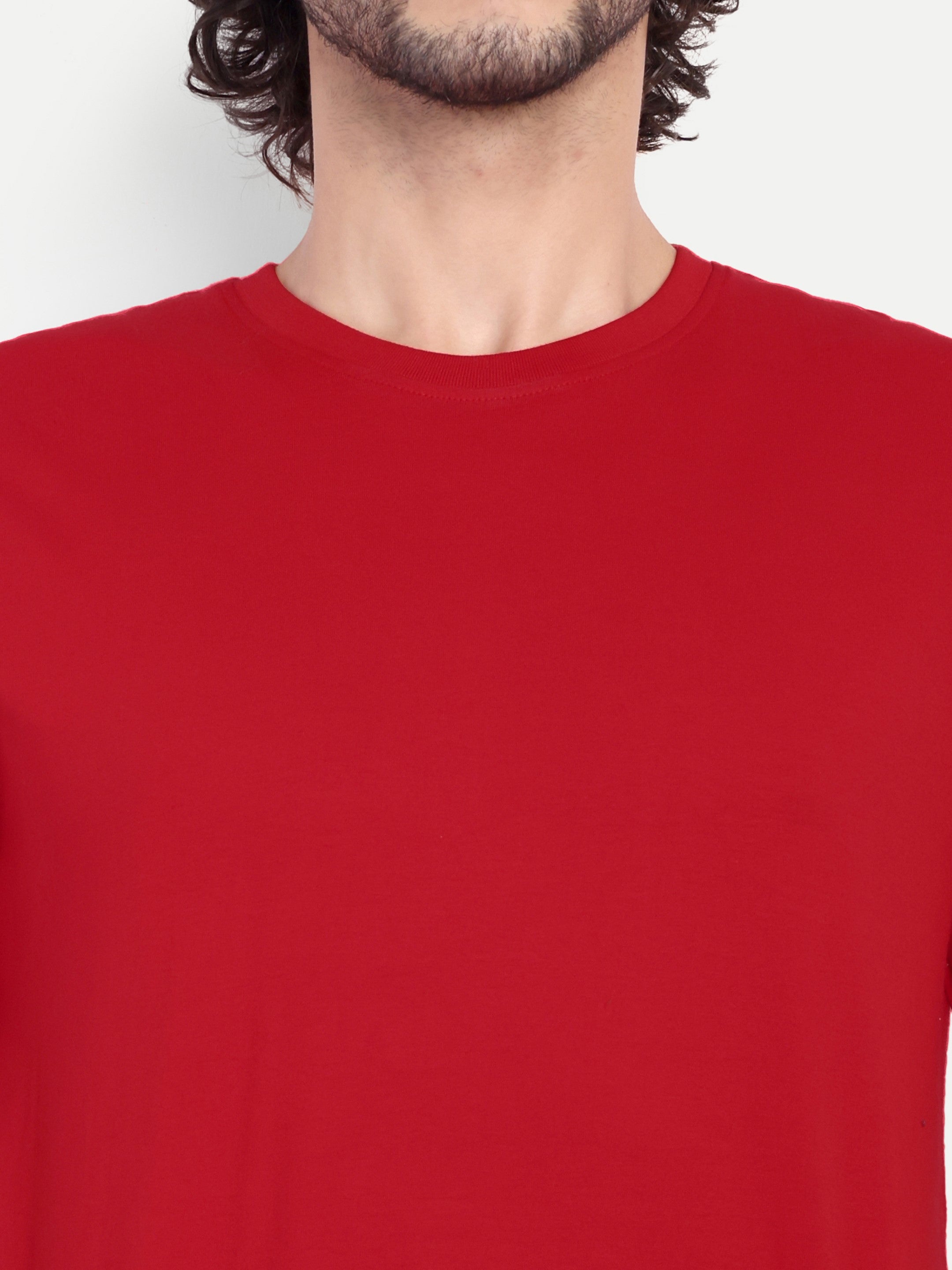 MENNER Round Neck T-Shirt | Red