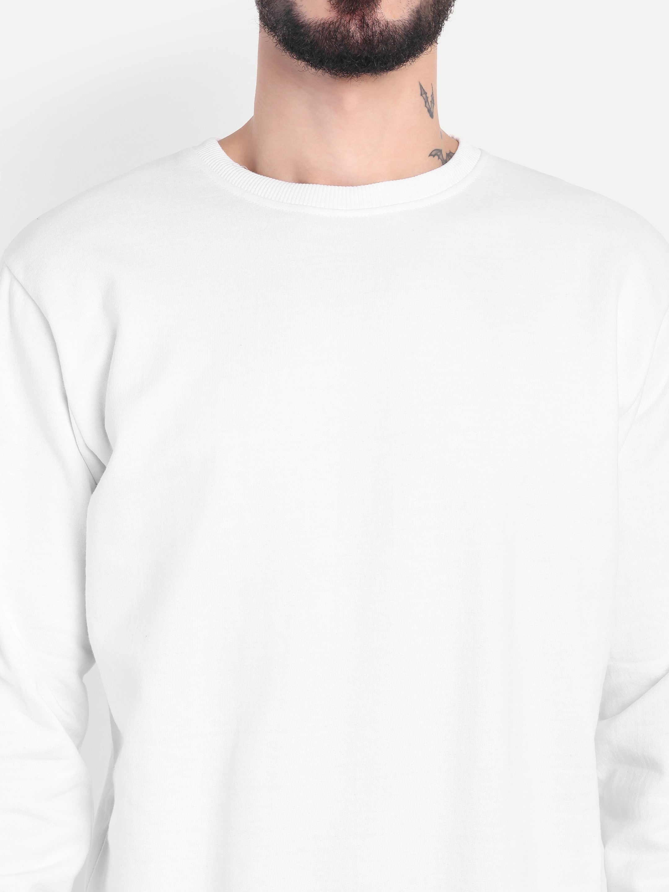 MENNER Premium White Sweatshirt